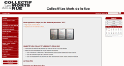 Desktop Screenshot of mortsdelarue.org