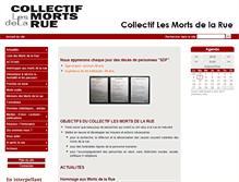 Tablet Screenshot of mortsdelarue.org